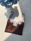 Lace Splices Women Silk Camisole Top Summer Simple Ladies Sleeveless Sling Tank Top