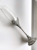 High Foot Crystal Red Creative Home Glassware High Beauty Light Luxury Awakening Cup Set Box