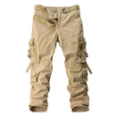 Men Basic Cargo Pants Trouser Outdoor Casual Cotton Pants Male