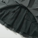 Slit Collar Corset Style Sleeveless Mini Dress Women Slim Waist Package Hips Tank Summer