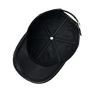 Men's Adjustable Baseball Cap Winter Driving Hat Genuine Leather