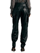 Women Leather Slim Pants Ladies Casual Stretch Trousers