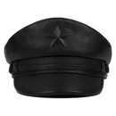 Cap For Men Retro Flat Military Caps For Male Genuine Leather Hats