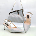 Elegant Green Ladies Shoulder Bag for Party Ladies Bag and High Heels
