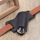 Leather Anti-scratch Storage Sheath Folding Flick Knife Waist Belt Clip Holder Pocket Knives Pack Tools for Camping