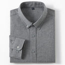 Cotton Checkered Men Shirt Long Sleeve Breathable Tops