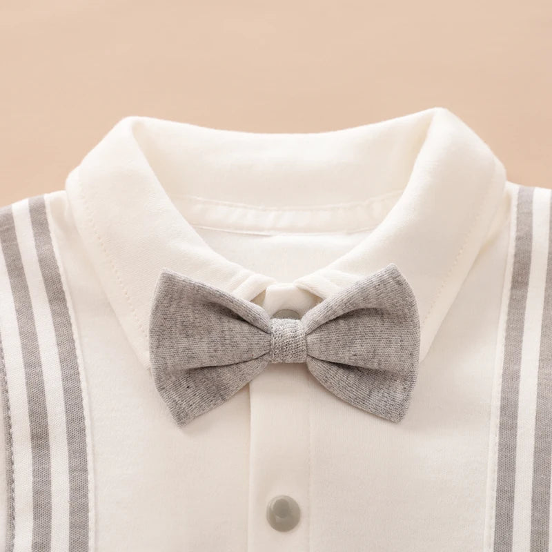 Jumpsuit Cotton Spring Soft Baby Boys Outfit Infant Clothes Gentleman Suits Autumn Toddler Costume Romper Casual