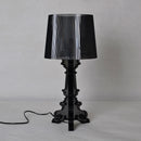 Antique Accent Table Lamp Clear Acrylic for Living Room Bedroom House Bedside Nightstand Home