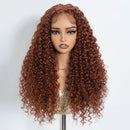 Wigs For Women 30 Inch Omber Brown Blonde Ginger Lace Wigs With Baby Hair Cosplay Wigs