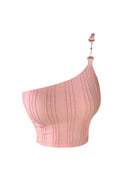 Women's Summer Pink Camisole Crop Tops Female Sexy Streetwear Casual Chic Girl Vintage Off Shoulder Tank Top