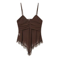 Women Lace Patchwork Camis Casual Summer Tops