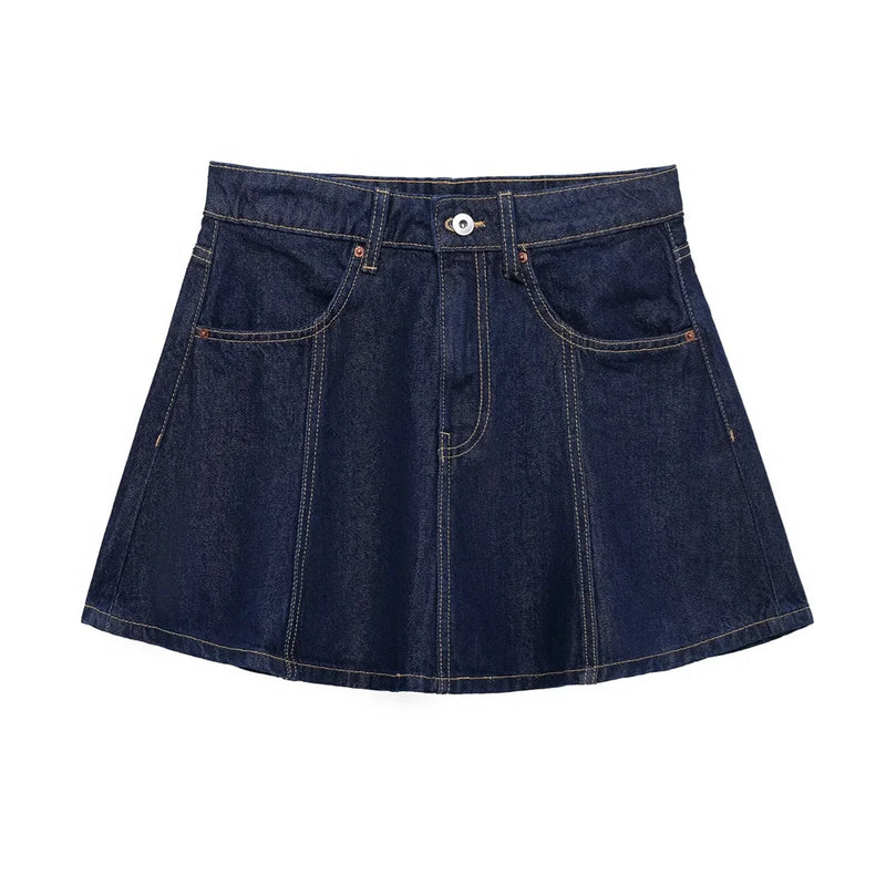 Women's Denim Mini Skirt Spring/Summer Casual Women's Half Skirt