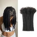 0.8cm 18 Strands/Pack Real Human Hair Dreadlock Extensions Handmade Permanent Loc Extensions