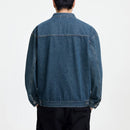 Men's Casual Denim Jacket Style Loose Workwear Jacket Top