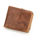 Genuine Leather Men Wallets Trifold Wallet Zip Coin Pocket Purse Leather Wallet For Mens