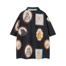 Short Sleeve Shirts Men Summer Retro Lapel Single Breasted Half-Sleeve Shirts Men