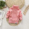 Kids Boy Girl Turtleneck Sweater Knitwear Pullover Clothes Baby Winter Tops