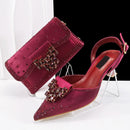 Wedding Shoes and Bag Set Italian Shoes with Matching Bags lady party