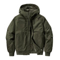 Green jacket with a hood on a white background, Obroi