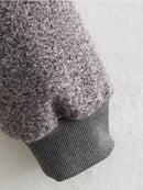 Women Grey Bomber Jacket Long Sleeve Zipper Female Autumn Winter Loose Casual Coats