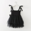 Baby Girl Clothes Bow Tie Decoration Sling Baby Girl Dress Birthday Princess Puffy Dresses
