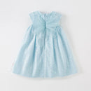 Girl Blue Sleeveless Dress Mesh Party Dress