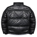 Black leather jacket on a white background, Obroi