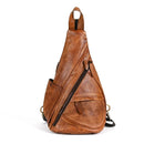 Leather chest bag Retro Horse leather crossbody Tote shoulder bag crossbody bag