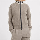 Cardigan women's turtleneck for winter cashmere blend Women's sweater