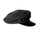 Striped cap with two buttons on a white background, Obroi