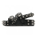 Platform Metal Rivet Belt Buckle Sandals Summer Punk Sports Casual Sandals Women Shoes