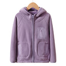 Teenagers Autumn Winter Hooded Jacket Kids Thicken Warm Zipper Outerwear Children's Windproof Jackets