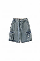 Men Shorts Denim Shorts Loose Fit Cargo Spring Summer