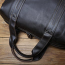 Leather Men Travel Bag Natural Handbag Casual Shoulder Messenger Bag Large Capacity Luggage Bag