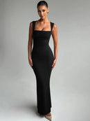 Sleeveless Maxi Dress For Woman Spring Summer Bodycon Club Party Long Dress