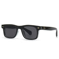 Retro Square Rivets Men Sunglasses Shades UV400 Gradient Women Trending Sun Glasses