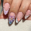 Handmade Manicure Medium Almond Nails starfish Limited Press On Nails