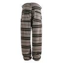 Striped Velvet Men Casual Pants Contrast Color Autumn Winter Male Trousers Casual