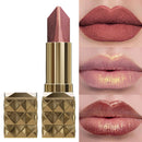 Two Tone Colors Lip Liner Pen with Glitter Matte Velvet Finish Smooth Metallic Lipstick Pearlecescent Lip Tint Makeup Gifts