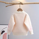 Sweater Autumn Winter Baby Dragonfly Pattern Pullover Bottoming Shirt Girls Preppy Sweaters