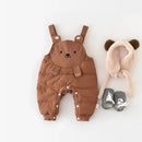 Winter New Baby Rompers Cartoon Boys Overall Thicken Jumpsuits