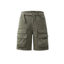 Retro Shorts Men Summer Casual Pants Men Cotton Straight Leg Pants