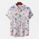 Floral Beach Shirts Men Camisa Summer Casual Short Sleeve Hawaiian Shirt Men