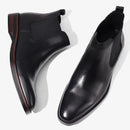Men Chelsea Boots Genuine Leather Leisure High-Top Men Shoes Retro Men Ankle Boots