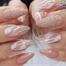 24 PCs Long Pieces of French Glitter Nail
