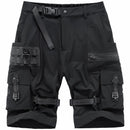 Men Tactical Cargo Shorts Summer Functional Multi Pockets Shorts Hip Hop Streetwear Knee Length Pants