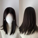 Ashely Short Wig Natural Black Brown Medium Short Wig Lace Front Wigs Headband Bob Wig for Daily Use 2024 New