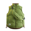 Men Winter Jackets Thicker Warm Vests Waistcoats Male Double Sided Vests Bag