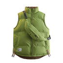 Men Winter Jackets Thicker Warm Vests Waistcoats Male Double Sided Vests Bag