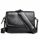 Leather Retro Men Bag Genuine Shoulder Bag Crossbody Bag iPad Small Square Bag